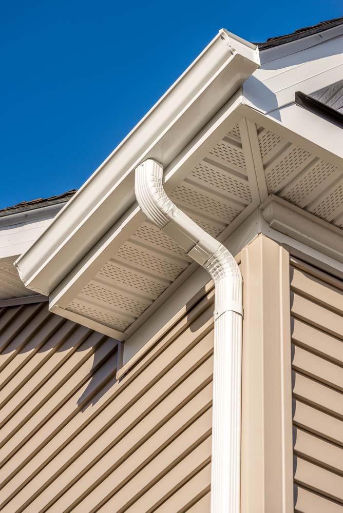 Gutter on a house