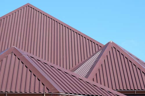 Red metal roof